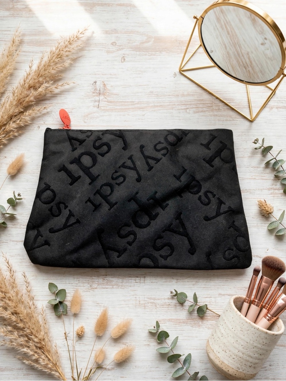 💥 4/$20 🆕 Ipsy Black Cosmetic Bag